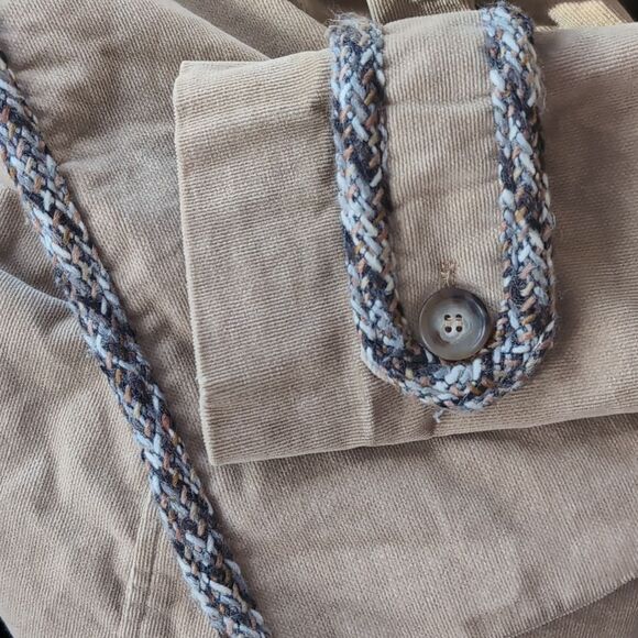 A.B.S.  Allen Schwartz micro Corduroy Unique Trench Size S - Picture 6 of 14